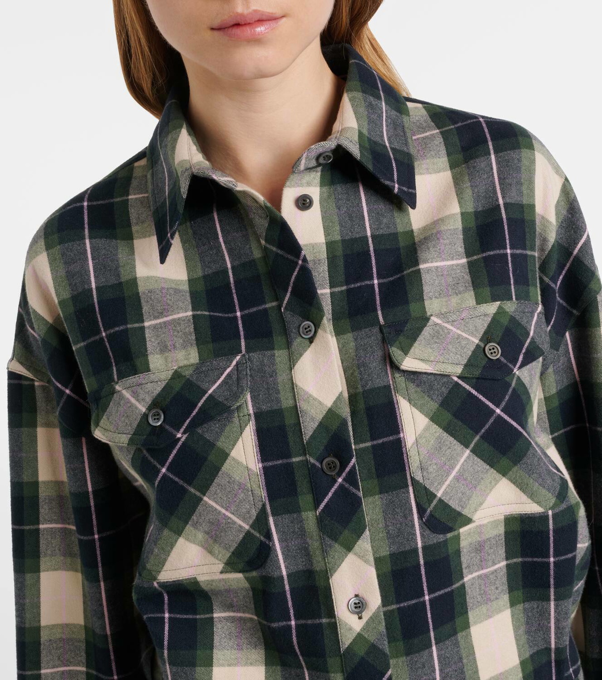 Loewe Plaid cropped cotton shirt Loewe