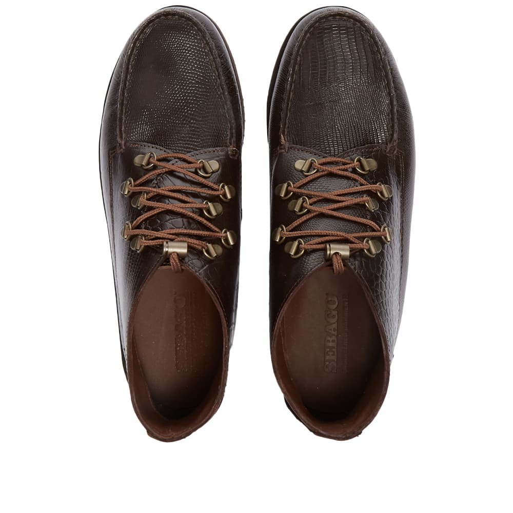 Sebago x Engineered Garments Overlap Mid Exotic in Dark Brown Sebago