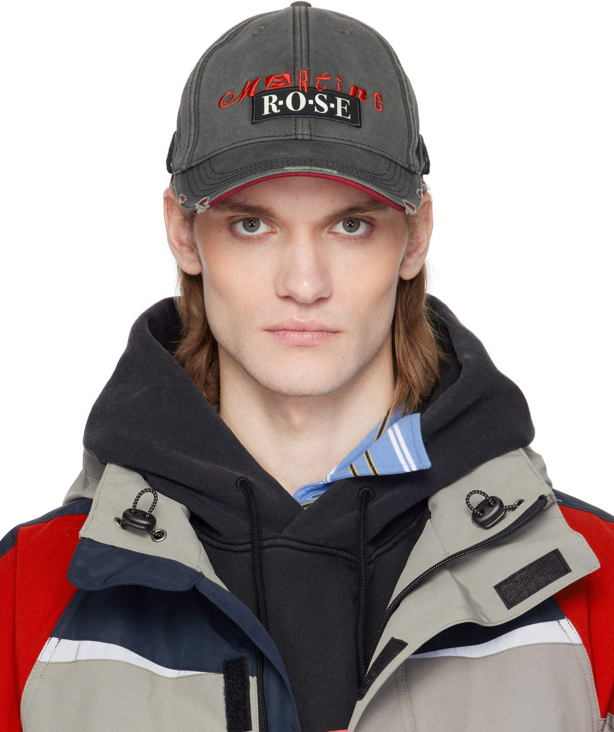 Martine Rose Gray Roll Back Cap Martine Rose