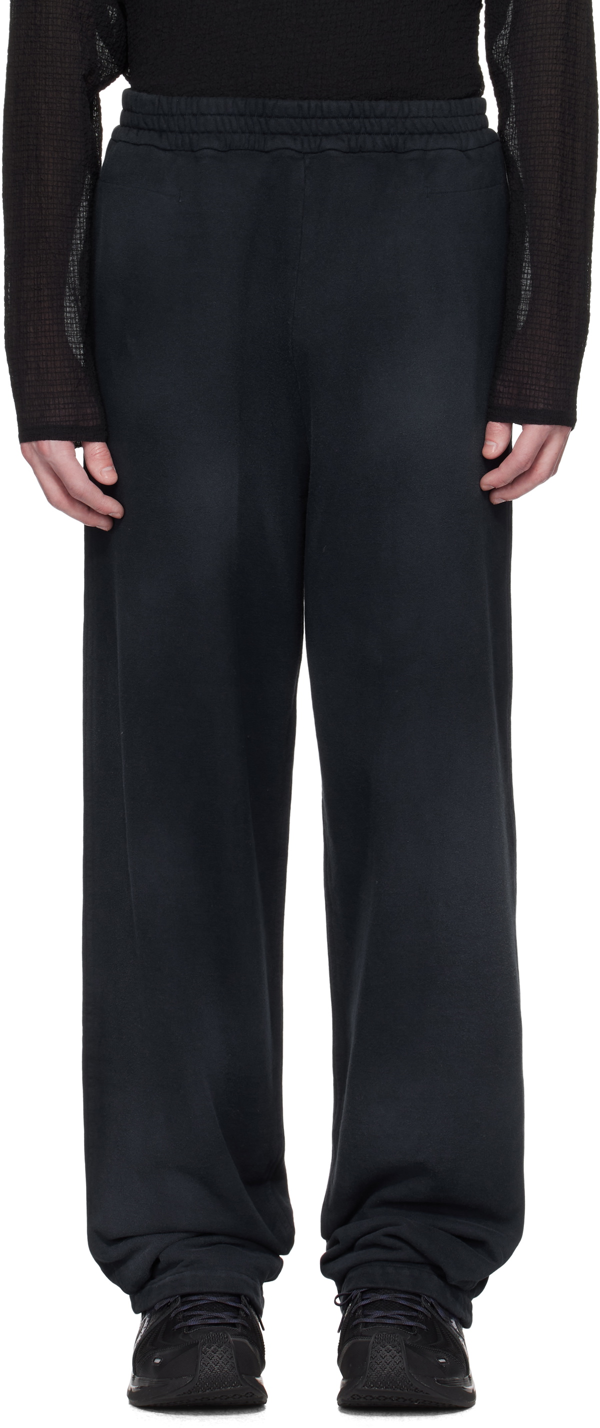 Omar Afridi Black Panelled Bontan Cargo Pants Omar Afridi