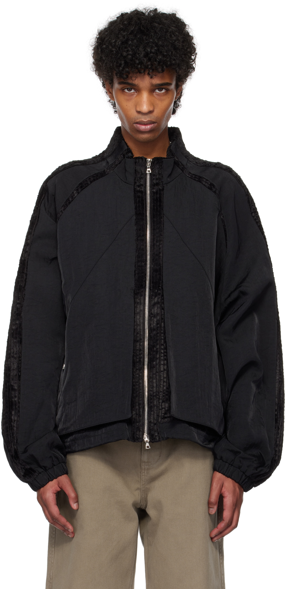 NULLUS Black Multi-Form Aero Collar Jacket NULLUS