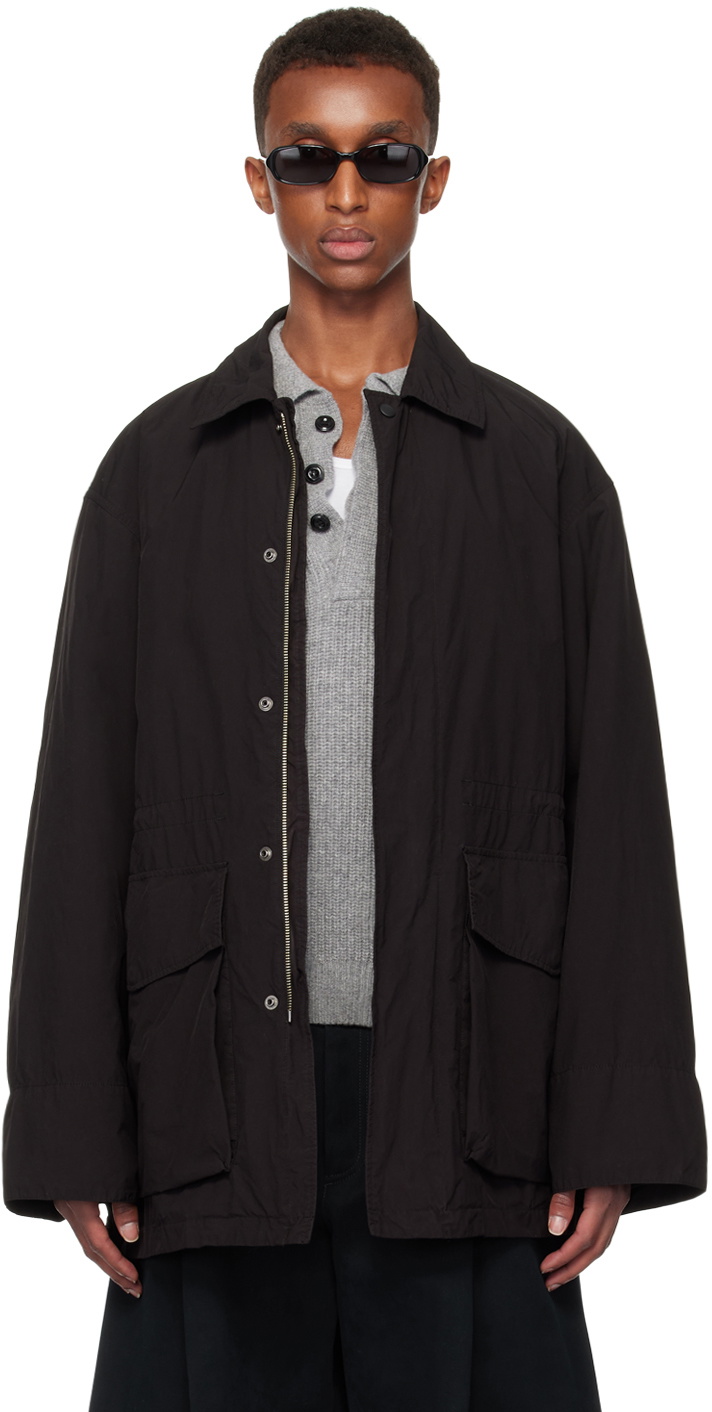 ATON Black Air Weather Field Coat ATON