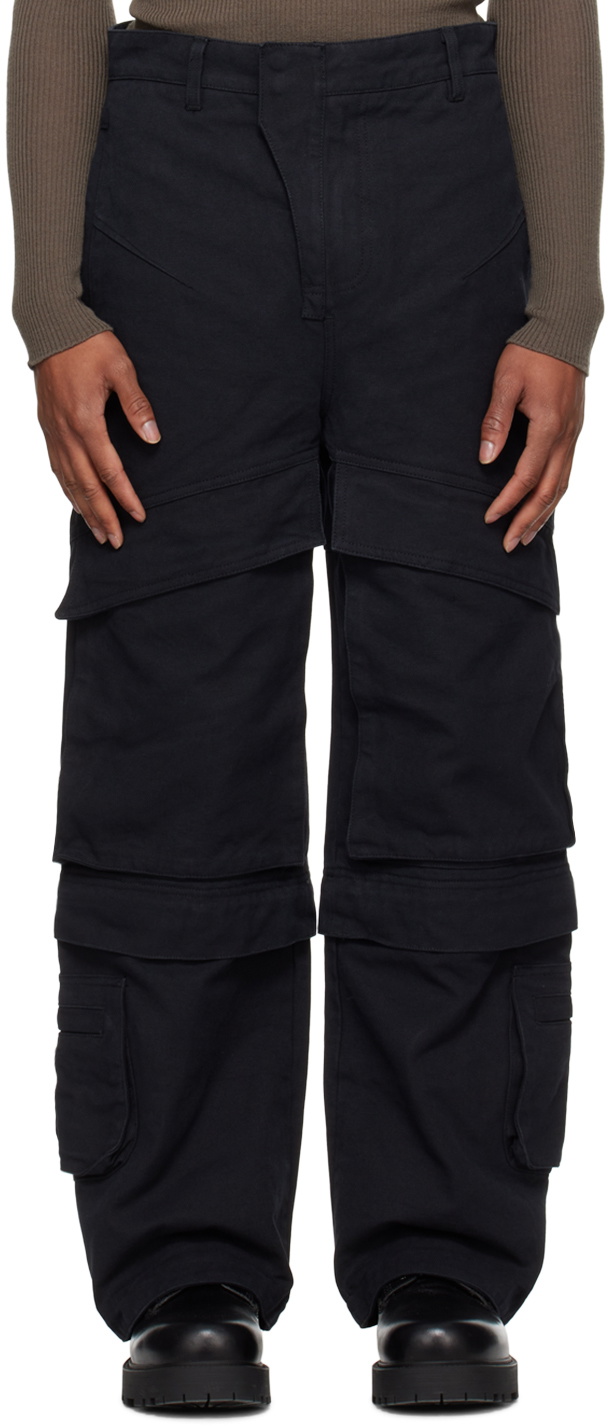 Entire Studios Black Hard Cargo Pants Entire Studios