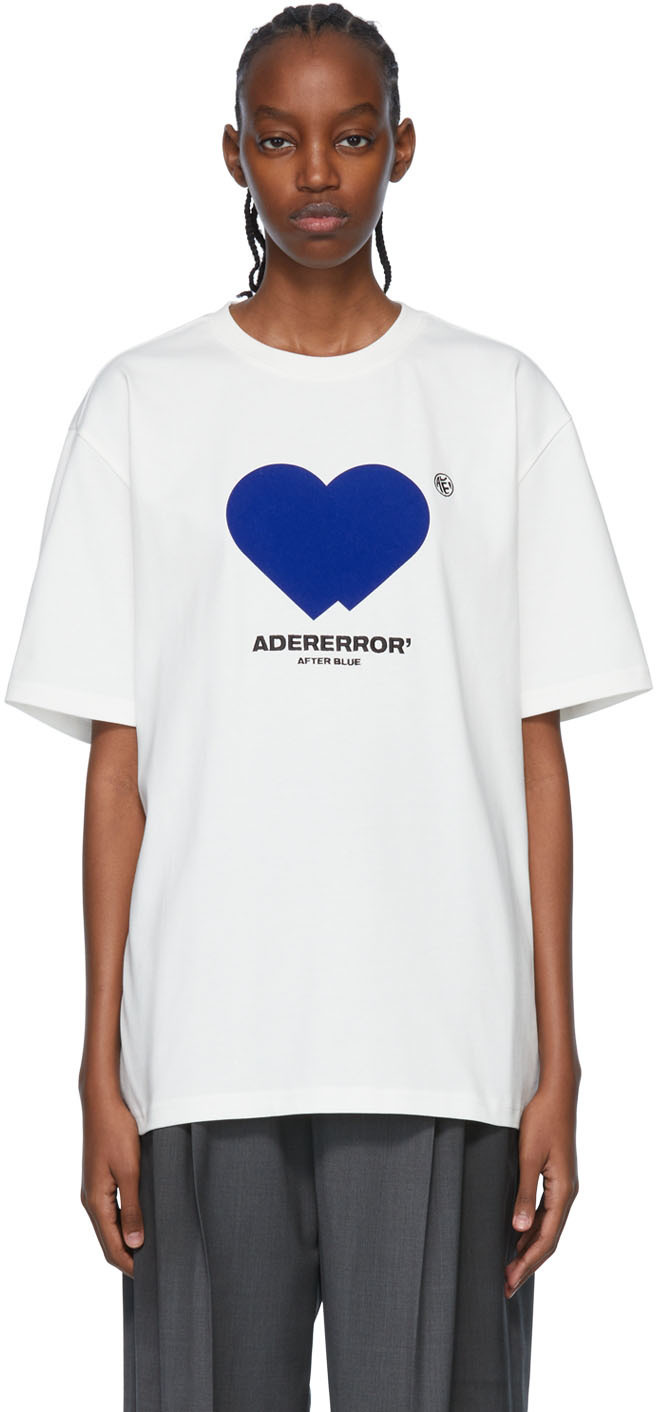 ADER error Off-White Cotton T-Shirt ADER error