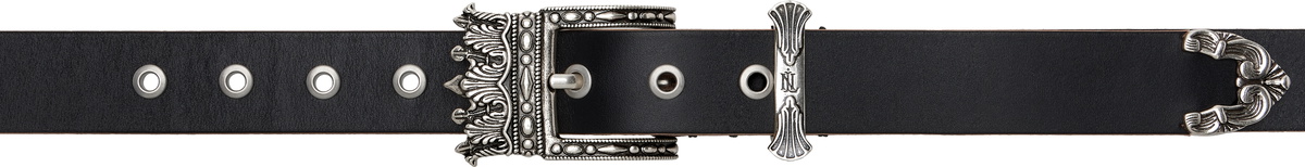 NULLUS Black Silver Filled King's Belt NULLUS