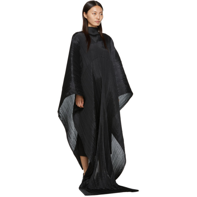 PLEATS PLEASE ロングポンチョ ロングワンピース 大判ストール