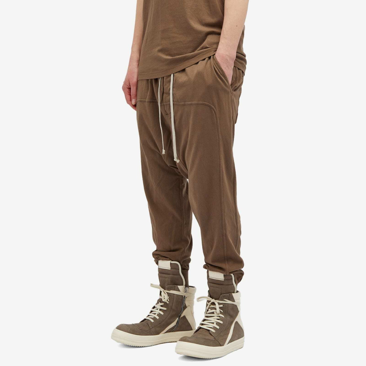 Rick Owens DRKSHDW Men's Prisoner Lightweight Drawstring Pants in