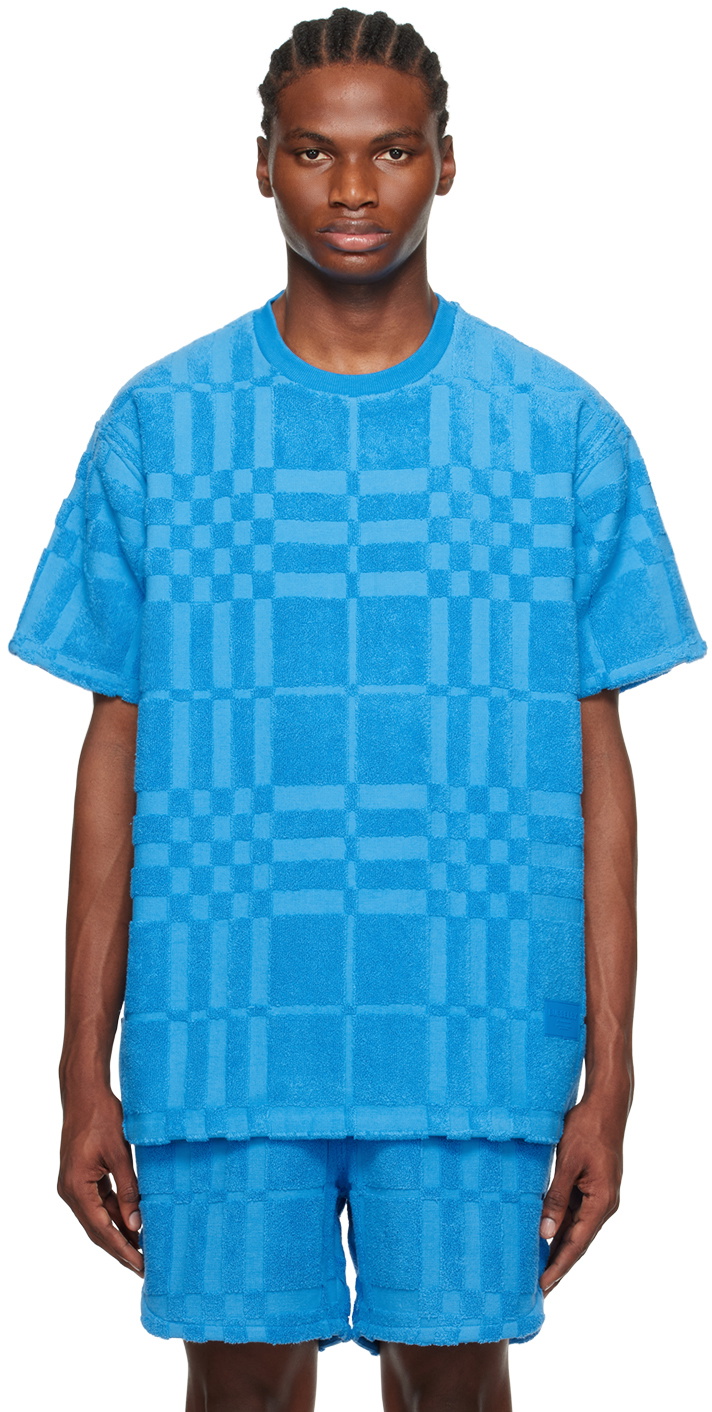 Burberry Blue Check T-Shirt Burberry
