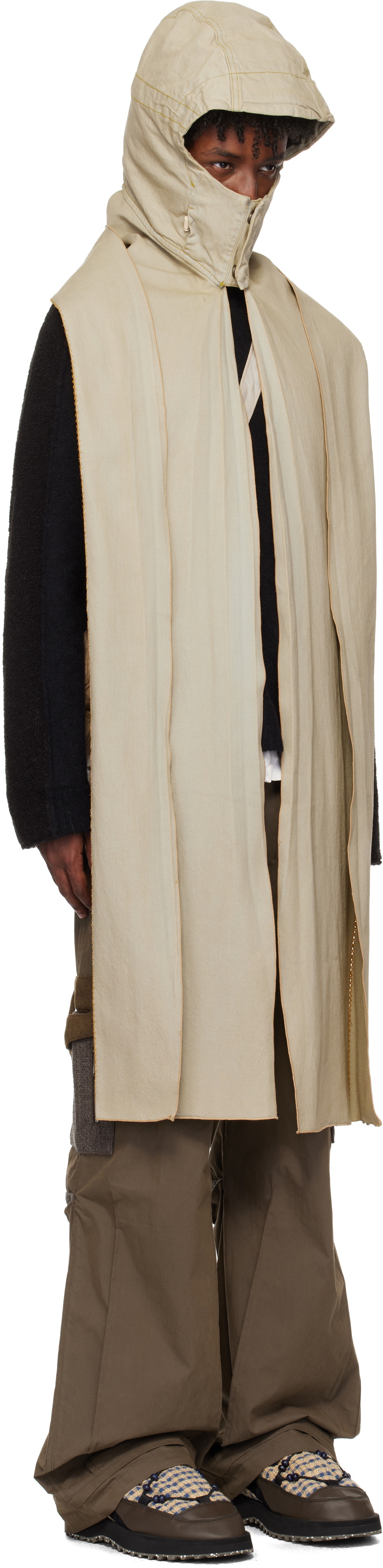 XLIM Beige EP.6 02 Hooded Muffler Scarf XLIM