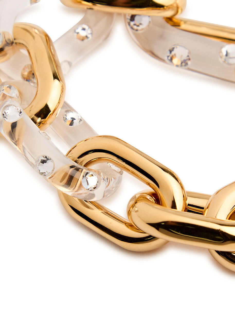 Rabanne XL Link Resin Bracelet - Gold - One Size Paco Rabanne