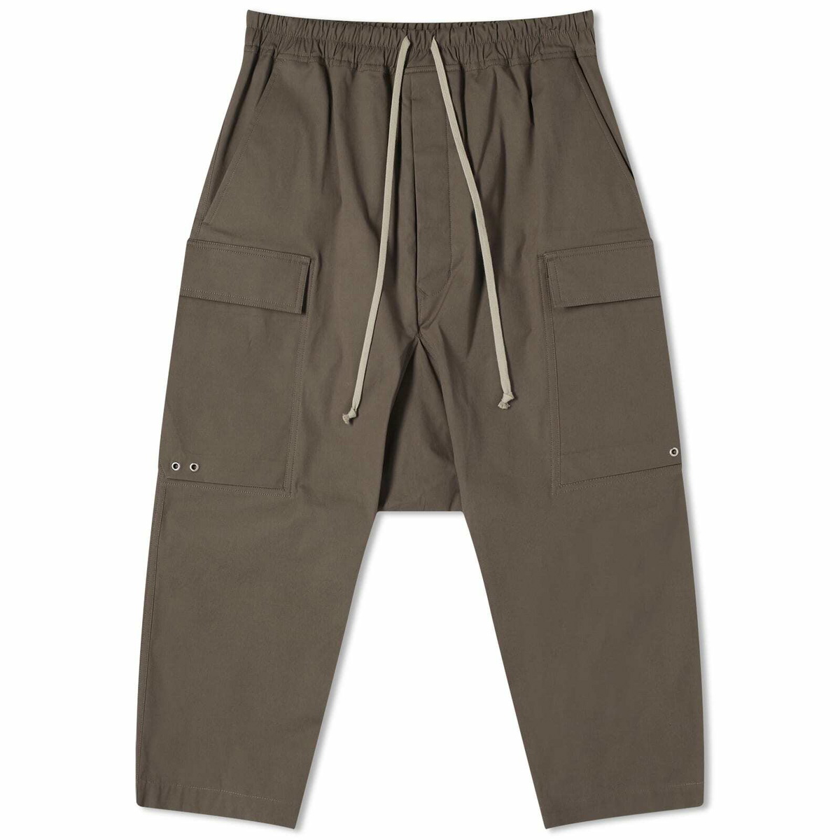 Rick Owens Men's Cargo Cropped Pants in Dust Rick Owens