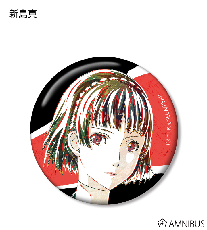 ペルソナ5 クイーン 新島真 缶バッジ Ani-Art PERSONA5 the Animation