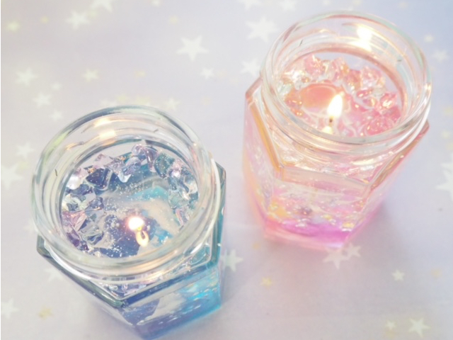 東京】ジェルキャンドル 制作体験 宇宙、夜空、星空イメージの