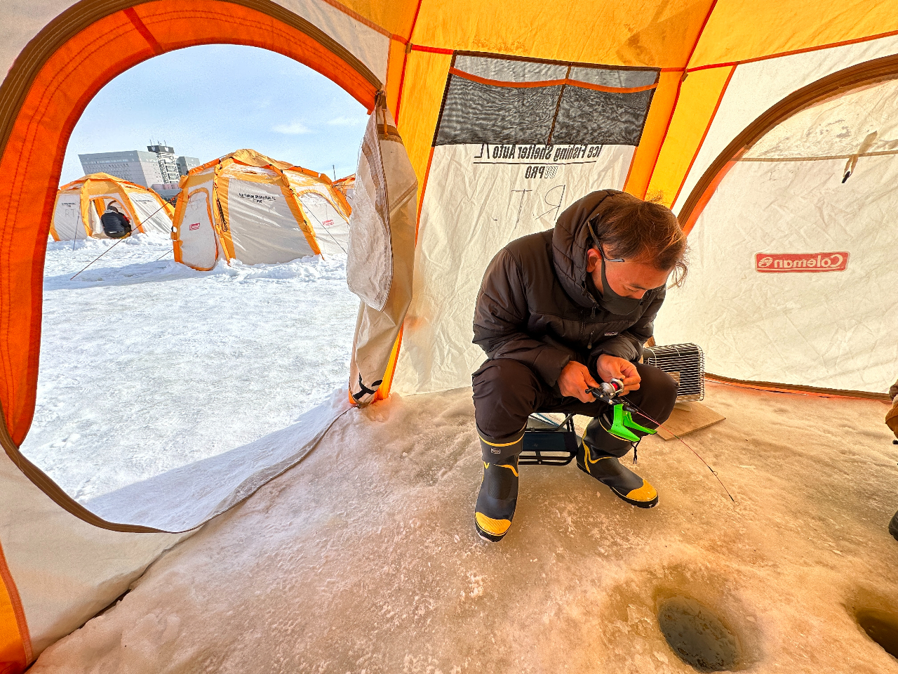 北海道・札幌近郊】送迎あり・テント貸切☆丸ごと体験プラン○穴あけ