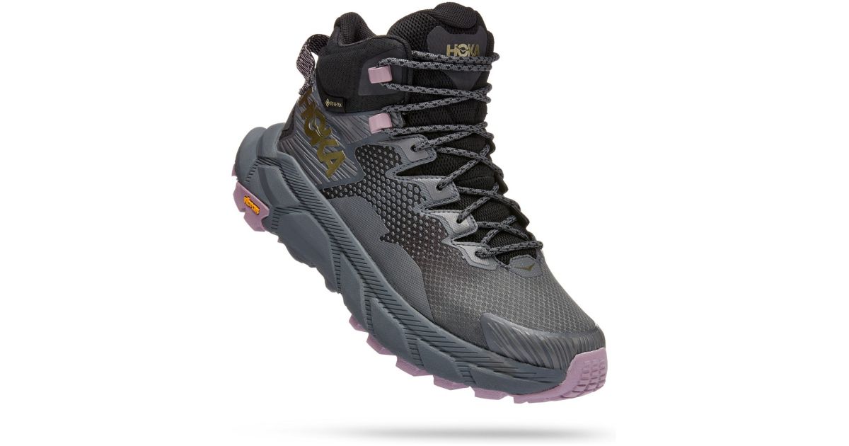 Womens outdoor shoes Hoka TRAIL CODE GTX W black | AD Sport.store