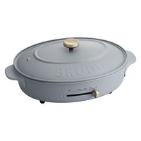 BRUNO オーバルホットプレート(ブルーグレー) BOE053-BGY 1台 - アスクル