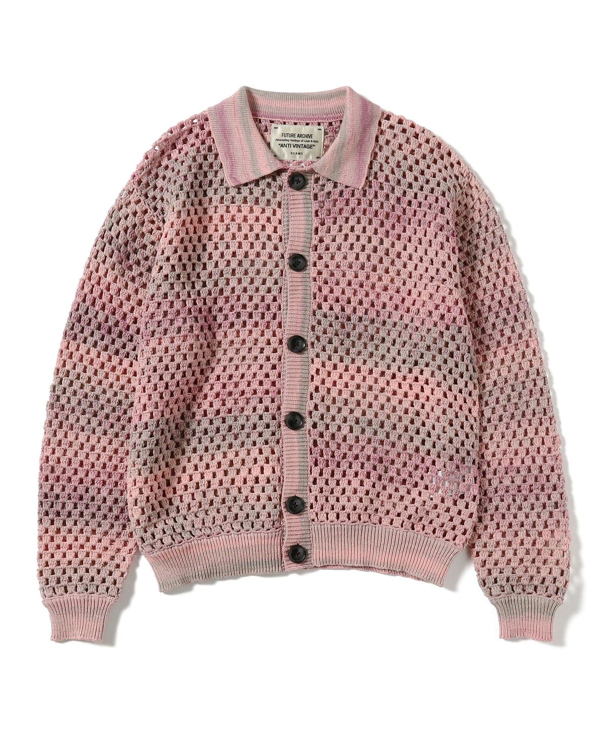 BEAMS（ビームス）FUTURE ARCHIVE / GRADATION CLOCHET KNIT SHIRT
