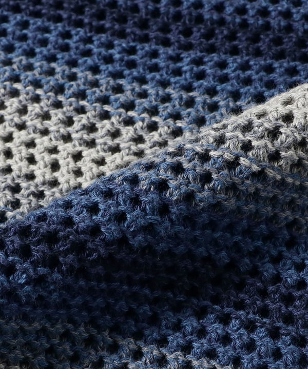 BEAMS（ビームス）Mesh Border Crew Neck（トップス ニット・セーター