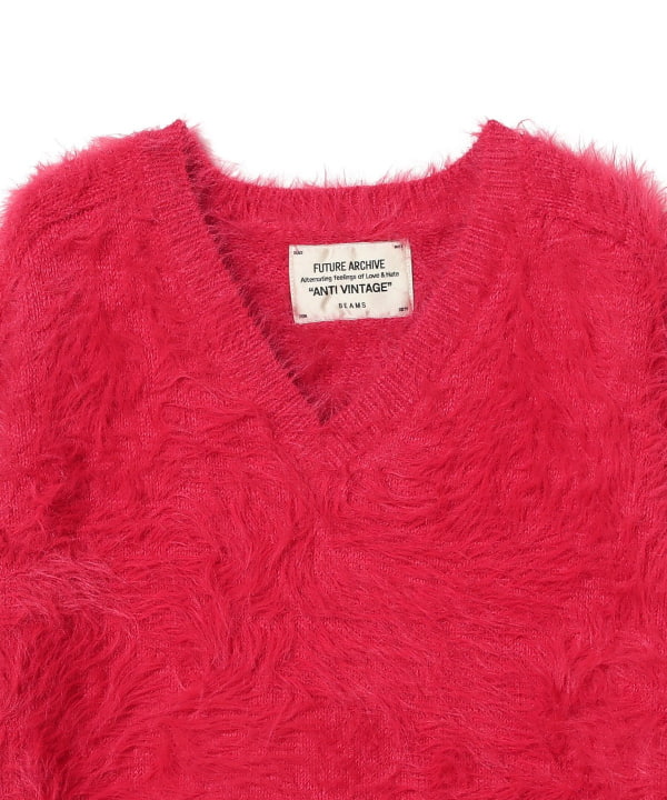 BEAMS（ビームス）FUTURE ARCHIVE / SHAGGY VNECK KNIT（トップス