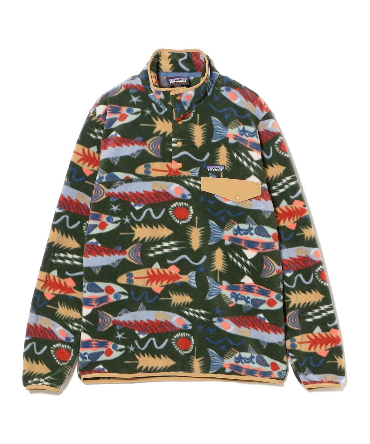 BEAMS BEAMS / Lightweight Synchilla Snap-T Pullover（束腰羊毛外套