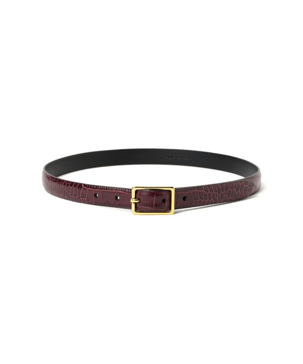 BEAMS F（ビームスF）Anderson's / クロコスタンプ レザーベルト