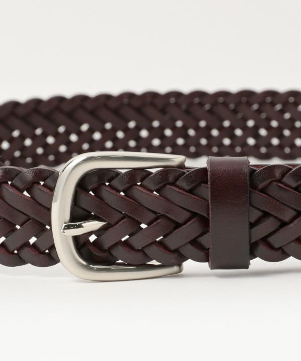 BEAMS HEART（ビームス ハート）レザー メッシュベルト（ファッション