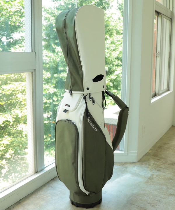 BEAMS GOLF キャディバッグ グレー/ライム BEAMS GOLF キャディバッグ