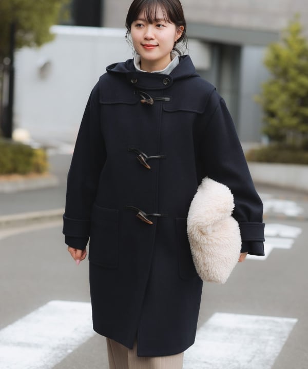 バーバリーブラックレーベル ダッフルコート 黒色 サイズL BURBERRY