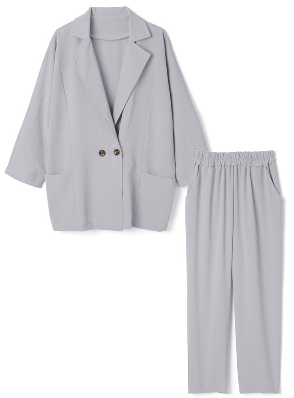 コットンジャケットXパンツセットアップ[ab048] | レディース