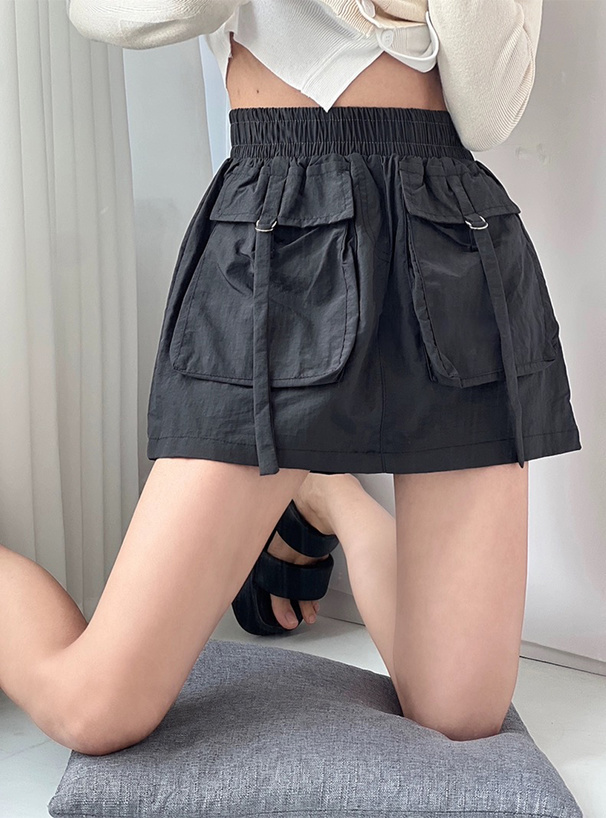 ベルトワークポケットミニスカート[ac2444] | レディースファッション