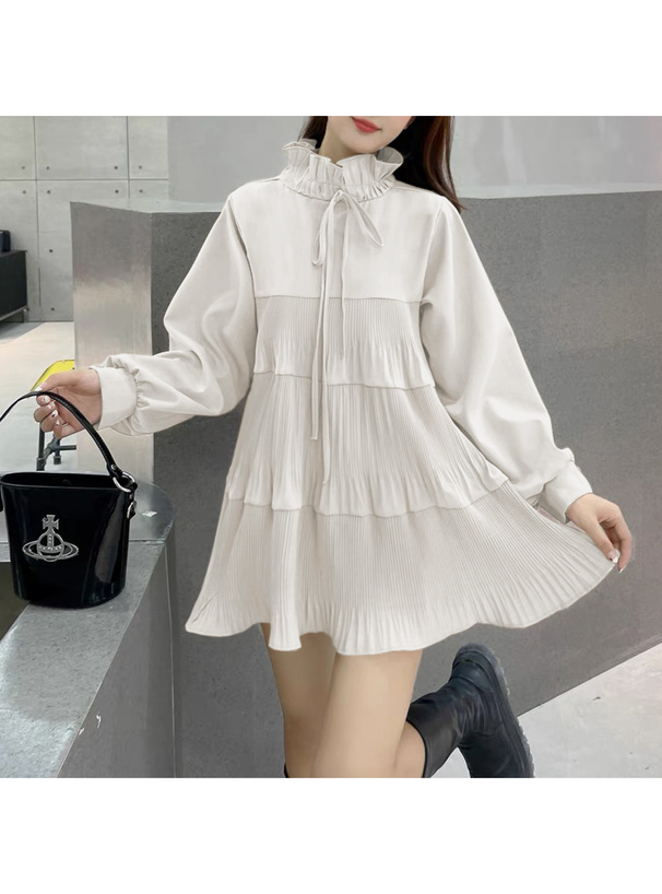 前後2Wayプリーツティアードミニワンピース[at2209] | レディース