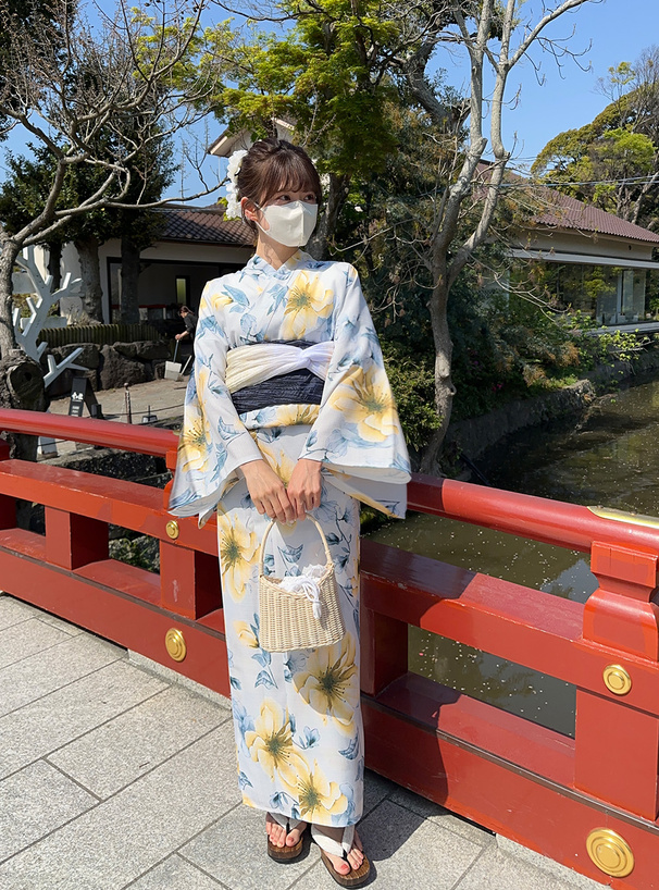 水彩花柄浴衣セット[gi1517] | レディースファッション通販のグレイル