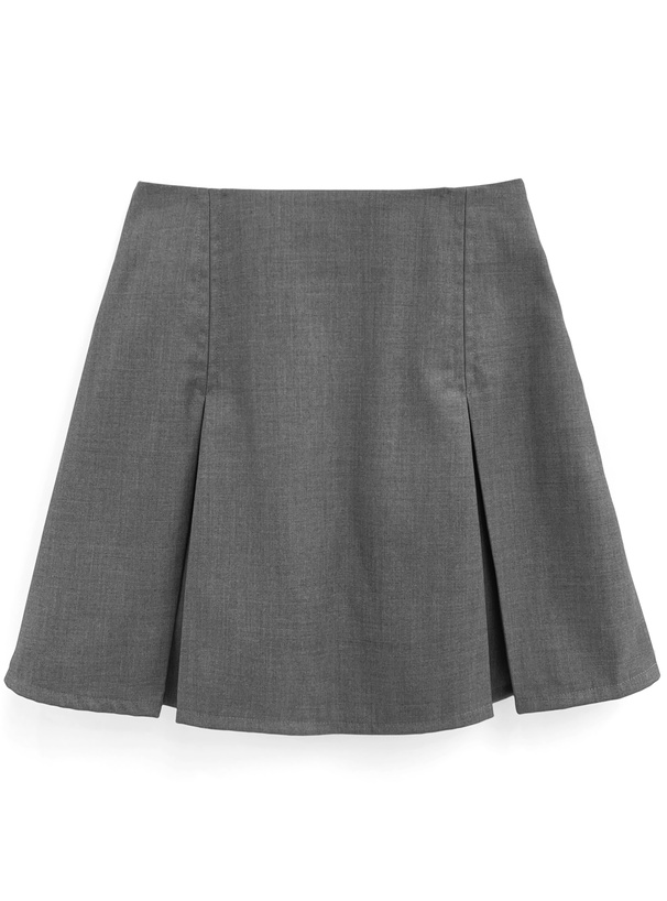 インパン裏地付きボックスプリーツミニスカート[fo2063] | レディース