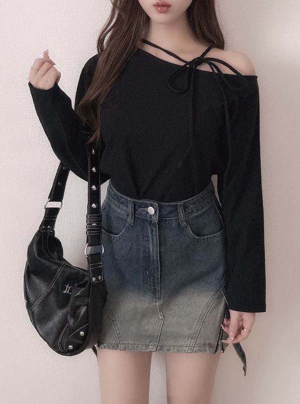 クロスストラップワンショルダートップス[fo2138] | レディース