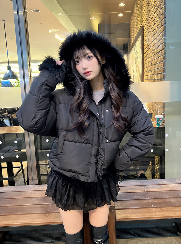 マルチWayフード付きファーダウンジャケット[kd81] | レディース