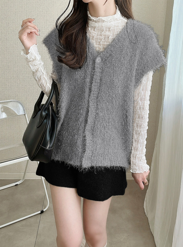 フェザーニットベスト[kz590] | レディースファッション通販のグレイル