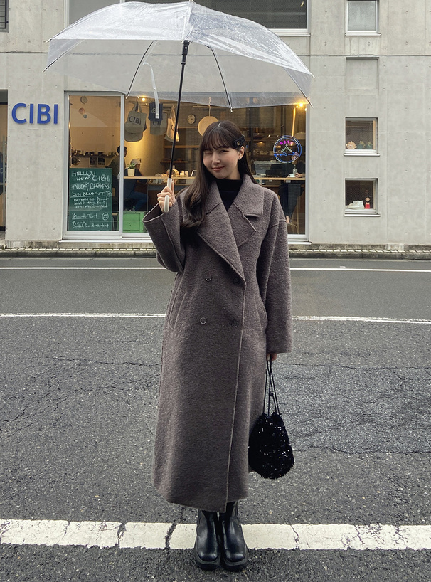 リングフェイクウールダブルチェスターコート[on172] | レディース