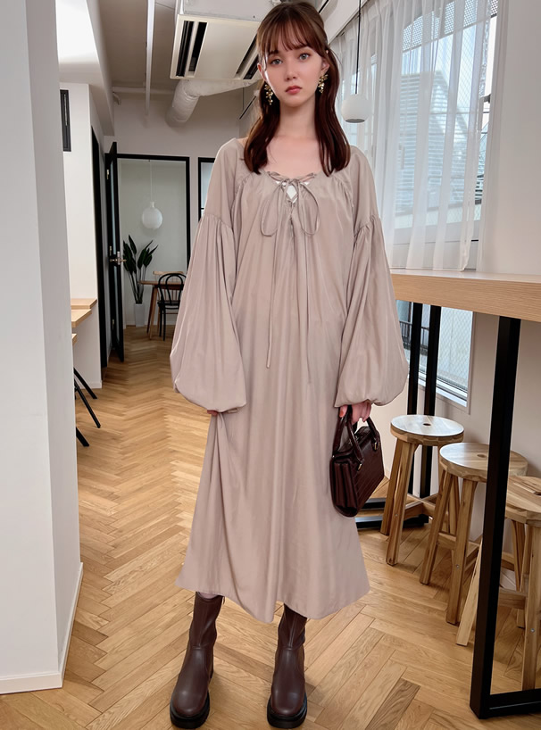 前後2Wayレースアップワンピース[of11] | レディースファッション通販