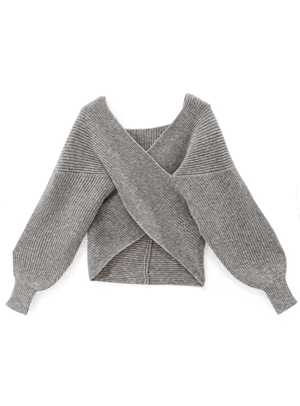 カシュクールニットトップス[mb1515] | レディースファッション通販の