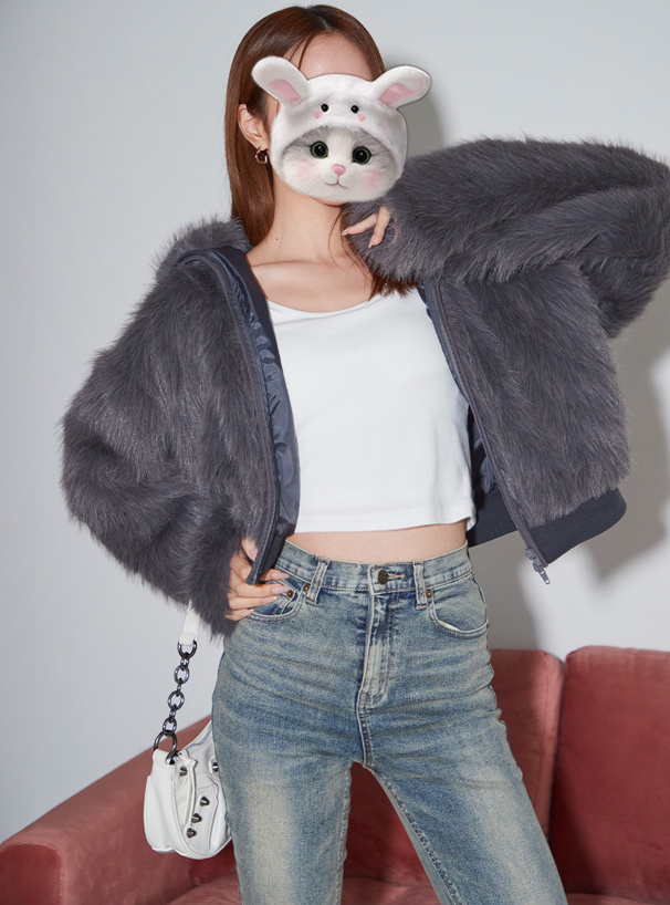 襟2Wayミダブルジップファーブルゾン[nk82] | レディースファッション