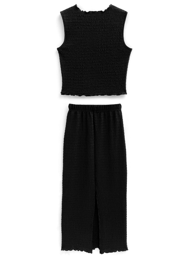 ノースリーブトップス×タイトスカートセットアップ[se418