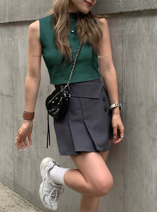 ハイネックリブテレコトップス[pm375] | レディースファッション通販の