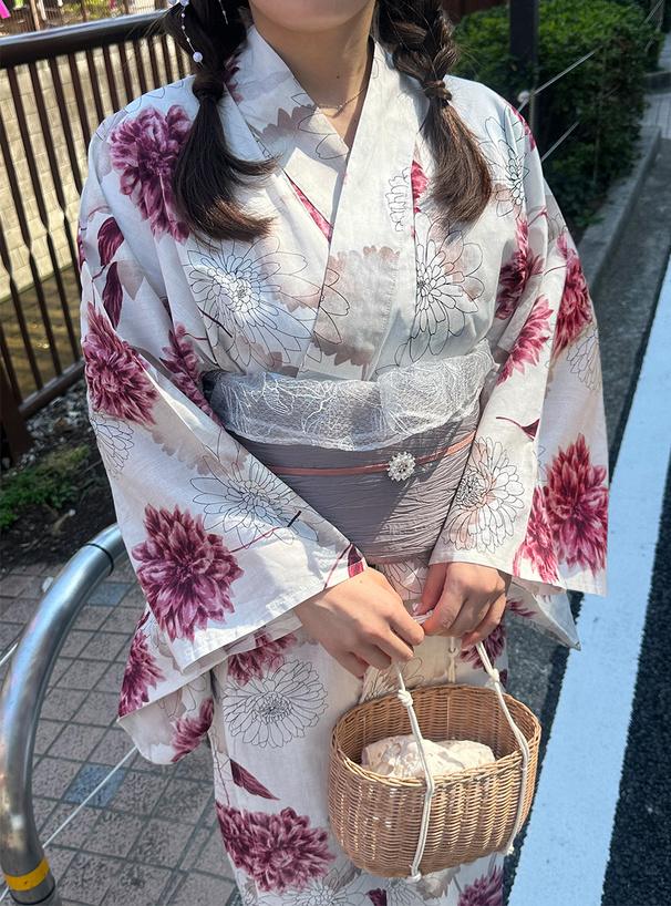 ダリア柄浴衣セット[tu1496] | レディースファッション通販のグレイル