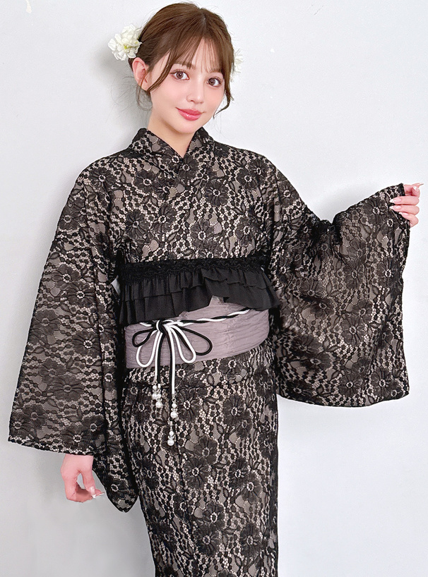 3点セット2Wayレース花柄セパレート浴衣[tu1515] | レディース