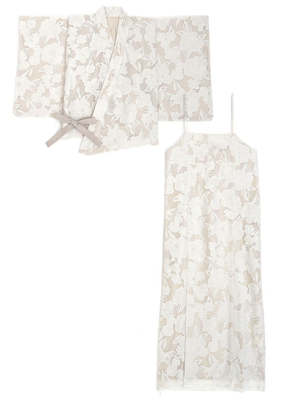 3点セット2Wayオーガンジー花柄セパレート浴衣[tu1350] | レディース