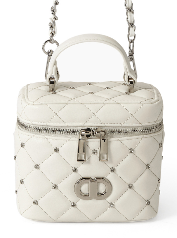 2Wayビジューキルティングバニティバッグ[tr820] | レディース