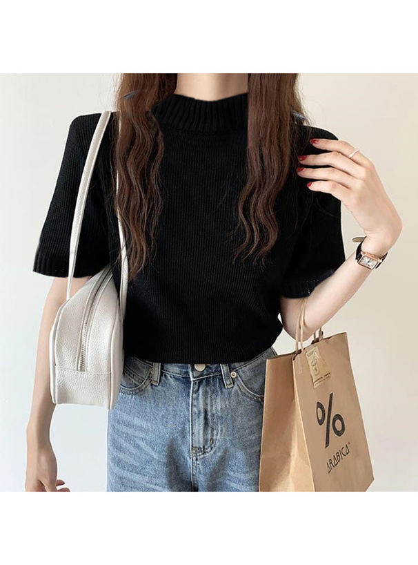 クロップドニットトップス[ze369] | レディースファッション通販の
