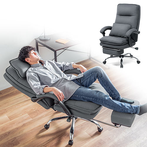 リクライニングチェア（寝れる・オットマン・フットレスト・クッション