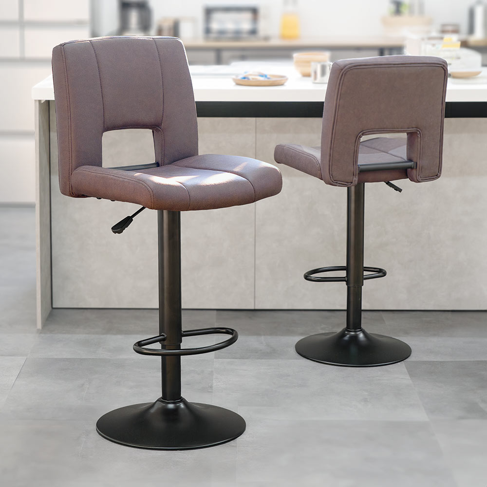 カウンターチェア（ハイチェア・通販・高さ調整・昇降式・背もたれ