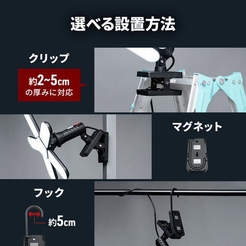 LEDライト（屋外・明るい・防水規格IP65・7500ルーメン・マグネット